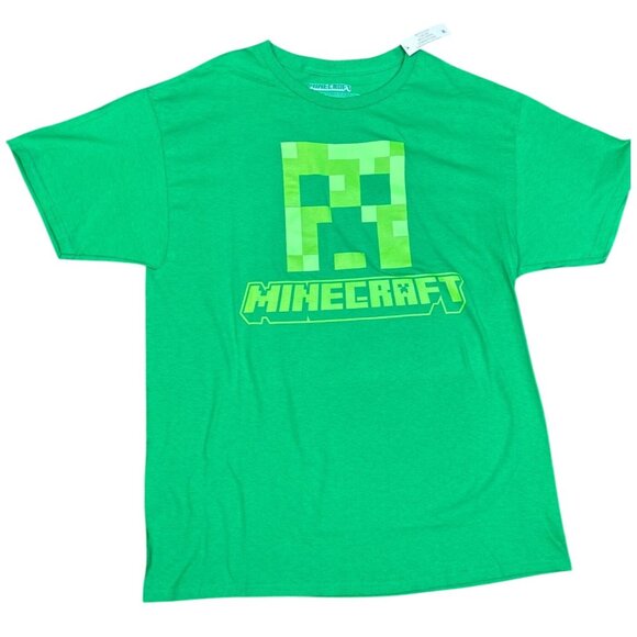 Minecraft Other - (5 for $25) Minecraft Creeper Graphic Tee in Green Size Large